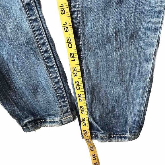 Miss Me Jeans Women 26 Destroyed HighRise Ankle Skinny Embellished Pockets 26x28 - Picture 7 of 13